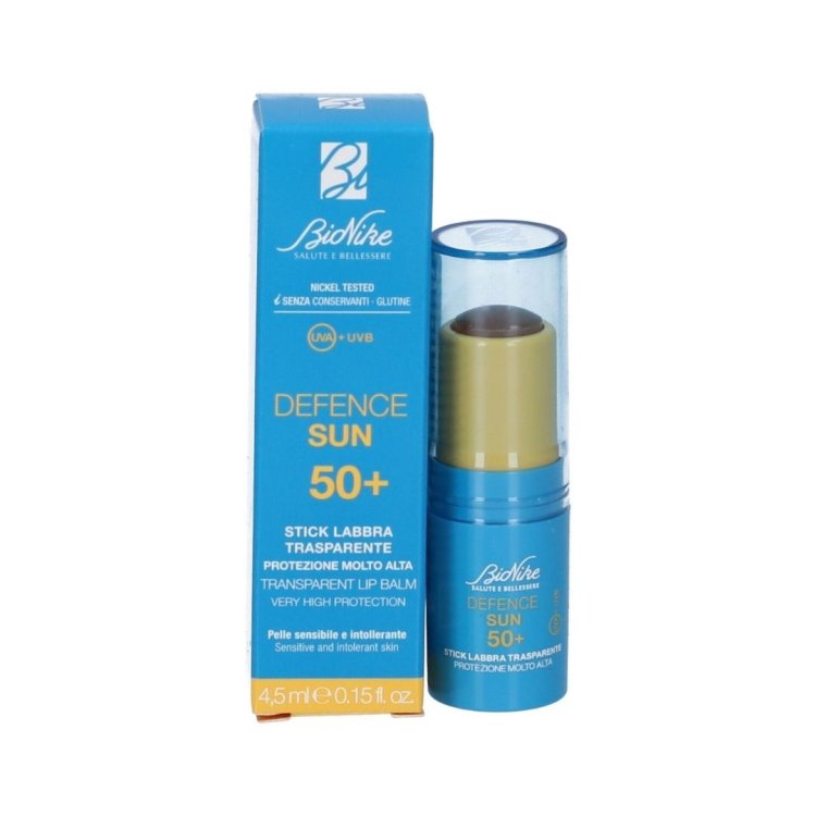 DEFENCE SUN 50+ STICK LABBRA TRASPARENTE