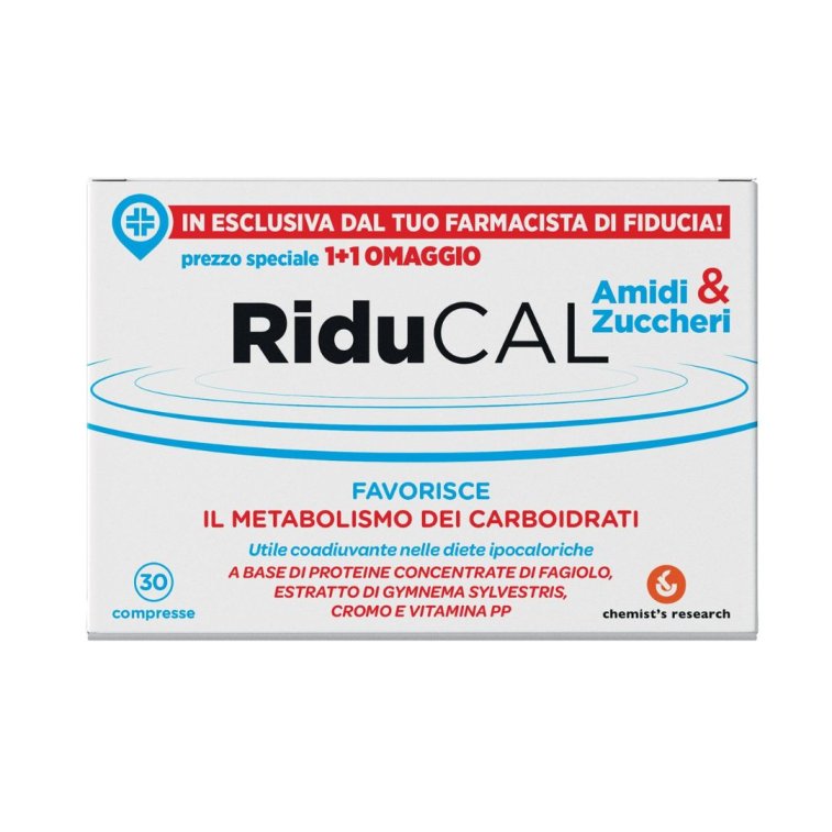RIDUCAL AMIDI & ZUCCHERI 30 COMPRESSE - - Spedizione gratuita con l'acquisto di 2 confezioni
