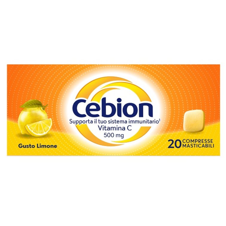 CEBION MASTICABILE LIMONE VITAMINA C 20 COMPRESSE