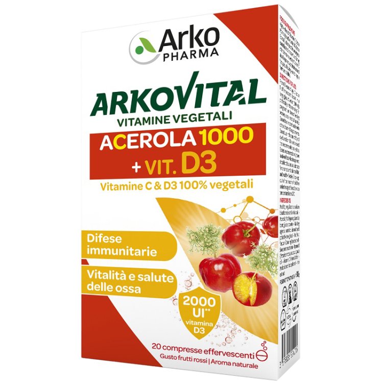 ARKOVITAL VITAMINE C+D3 20CPR