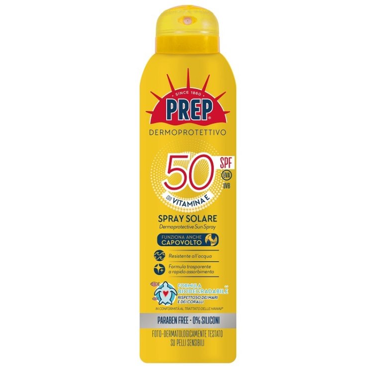 PREP SPRAY SOLARE SPF50+ CON VITAMINA E 150ML