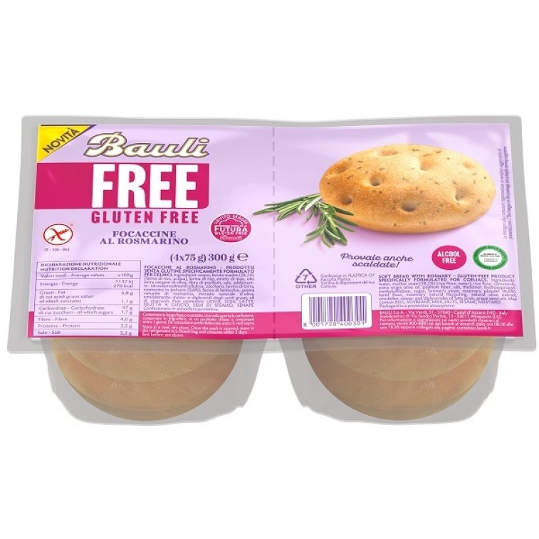BAULI FREE FOCACCINE ROSMARINO