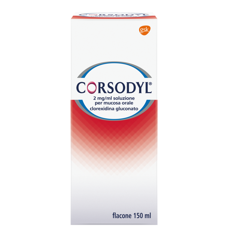 CORSODYL*SOLUZ 150ML 200MG/100