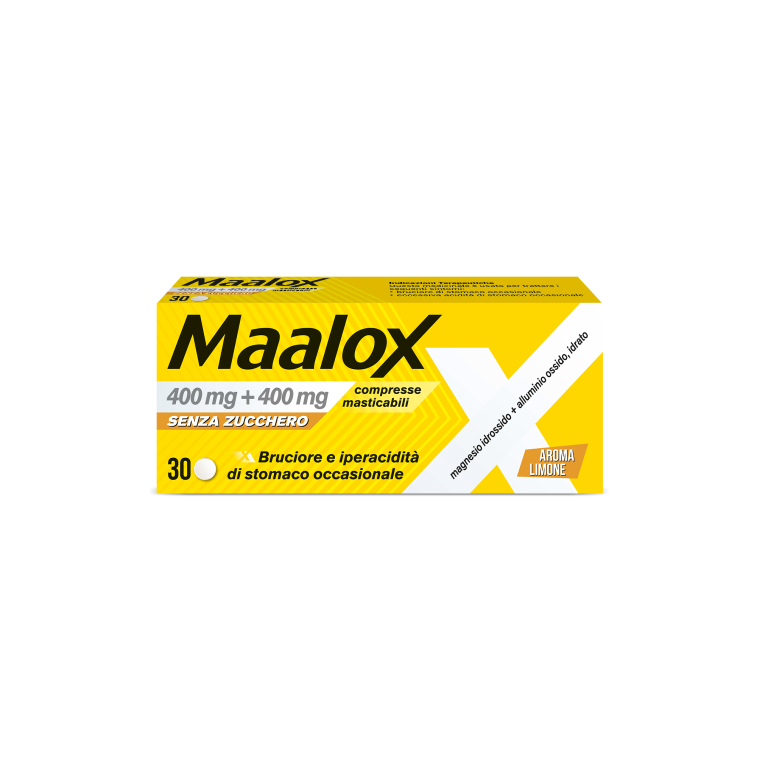 MAALOX*S/Z 30CPR LIMO400+400MG