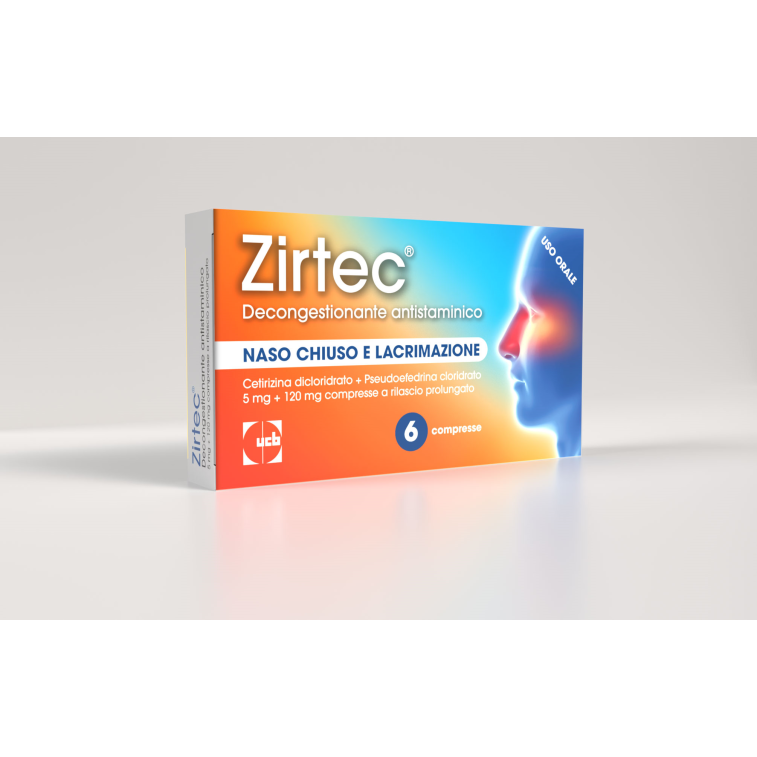 ZIRTEC DECONG ANT*6CPR 5+120MG